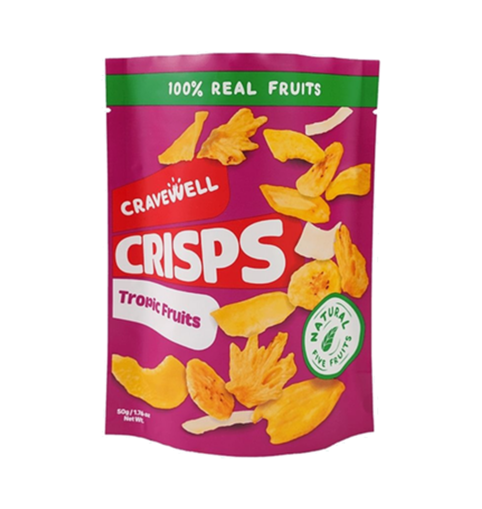 Cravewell Tropical Fruit Crips 50g The Vegan Grocer Ph