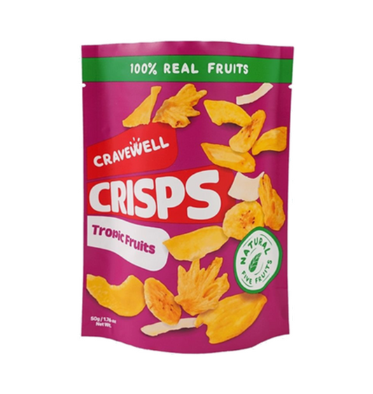 Cravewell Tropical Fruit Crips 50g