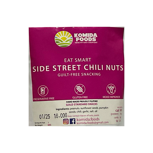 Komida Side Street Chili Nuts 200g (gluten-free)