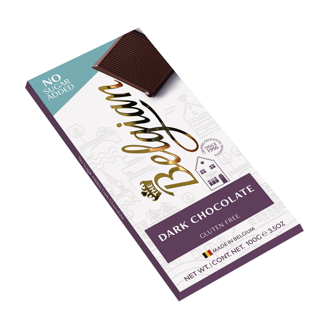 The Belgian NSA Dark Chocolate 100g (gluten-free, no sugar-added)