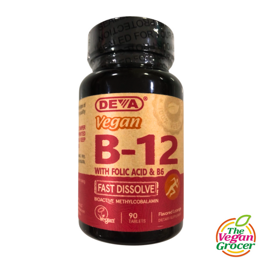 Deva Vegan B12 w Folic Acid & B6 (90 tabs)