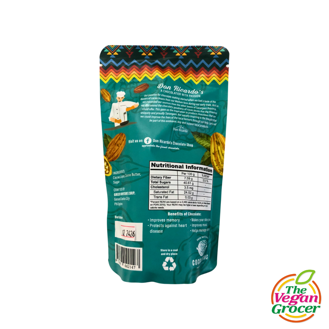 Don Ricardo’s Premium Dark Chocolate Nuggets 100g (gluten-free)