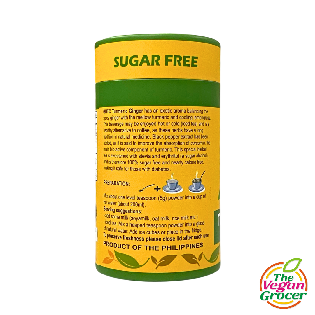 Evina Naturals Herbal Tea Powder Turmeric Ginger 225g (sugar-free)