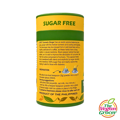 Evina Naturals Herbal Tea Powder Turmeric Ginger 225g (sugar-free)