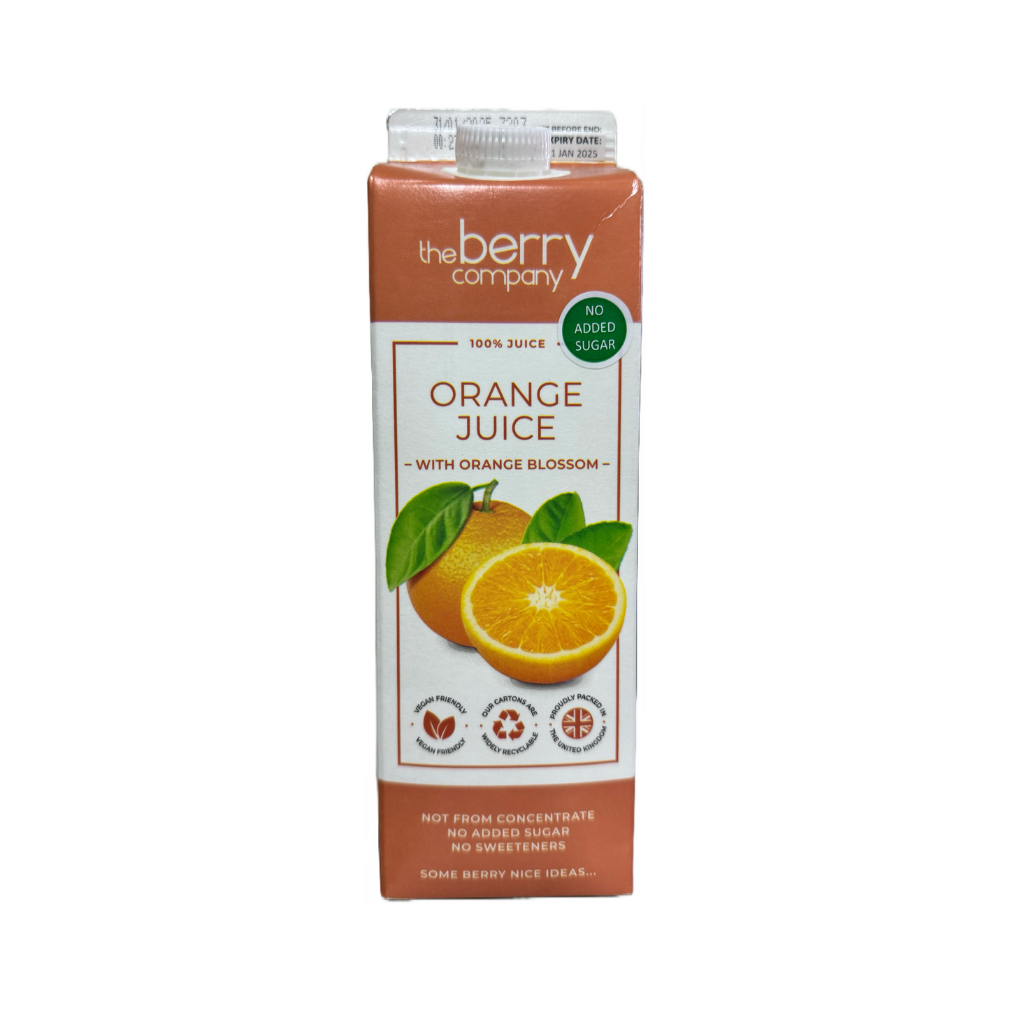 The Berry Company Orange Juice with Orange Blossom 1L (NAS no added sugar)