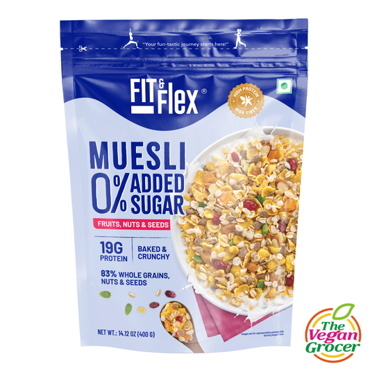 Fit & Flex Muesli - Fruits, Nuts & Seeds 0% Added Sugar 450g