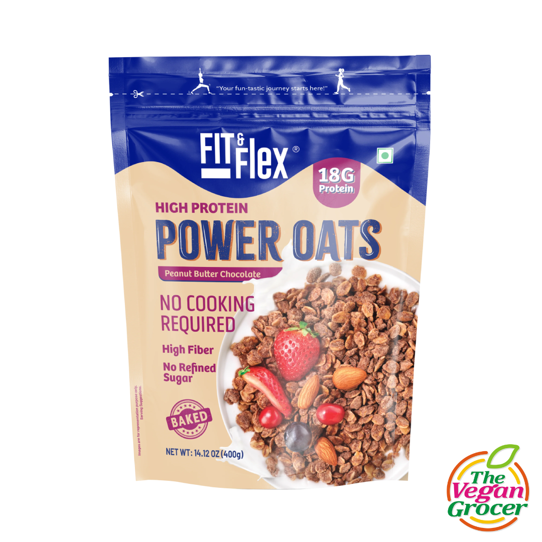 Fit & Flex Power Oats Peanut Butter Chocolate 400g (no cooking required)