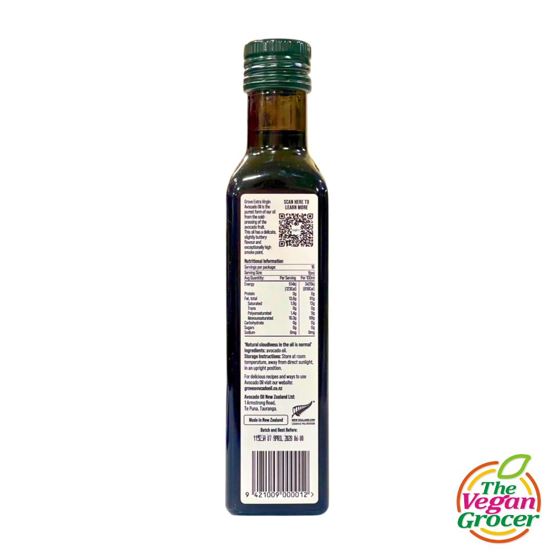 Grove Cold Pressed Extra Virgin Avocado Oil 250mL (gluten-free)