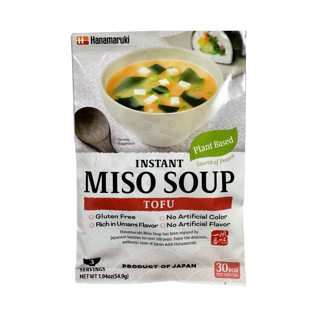 Hanamaruki Instant Vegan Miso Soup Tofu 3sets 54.9g (gluten-free)