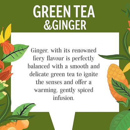 Heath & Heather Organic Green Tea & Ginger 20s (gluten-free)