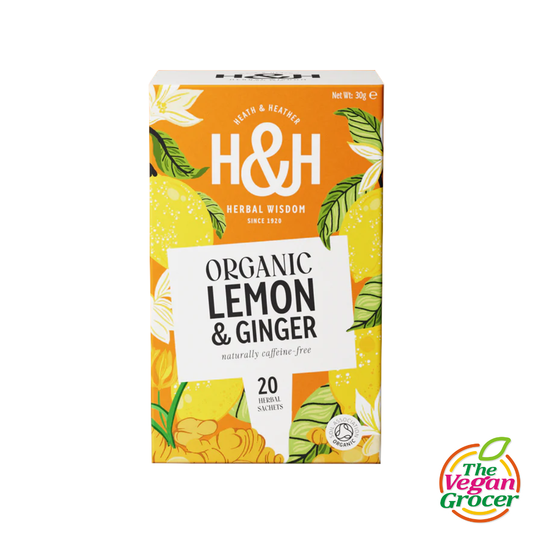 Heath & Heather Organic Lemon & Ginger Tea 20s