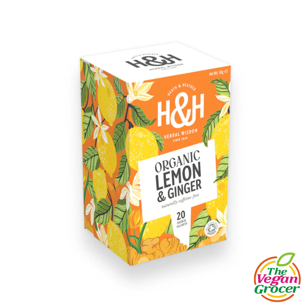 Heath & Heather Organic Lemon & Ginger Tea 20s