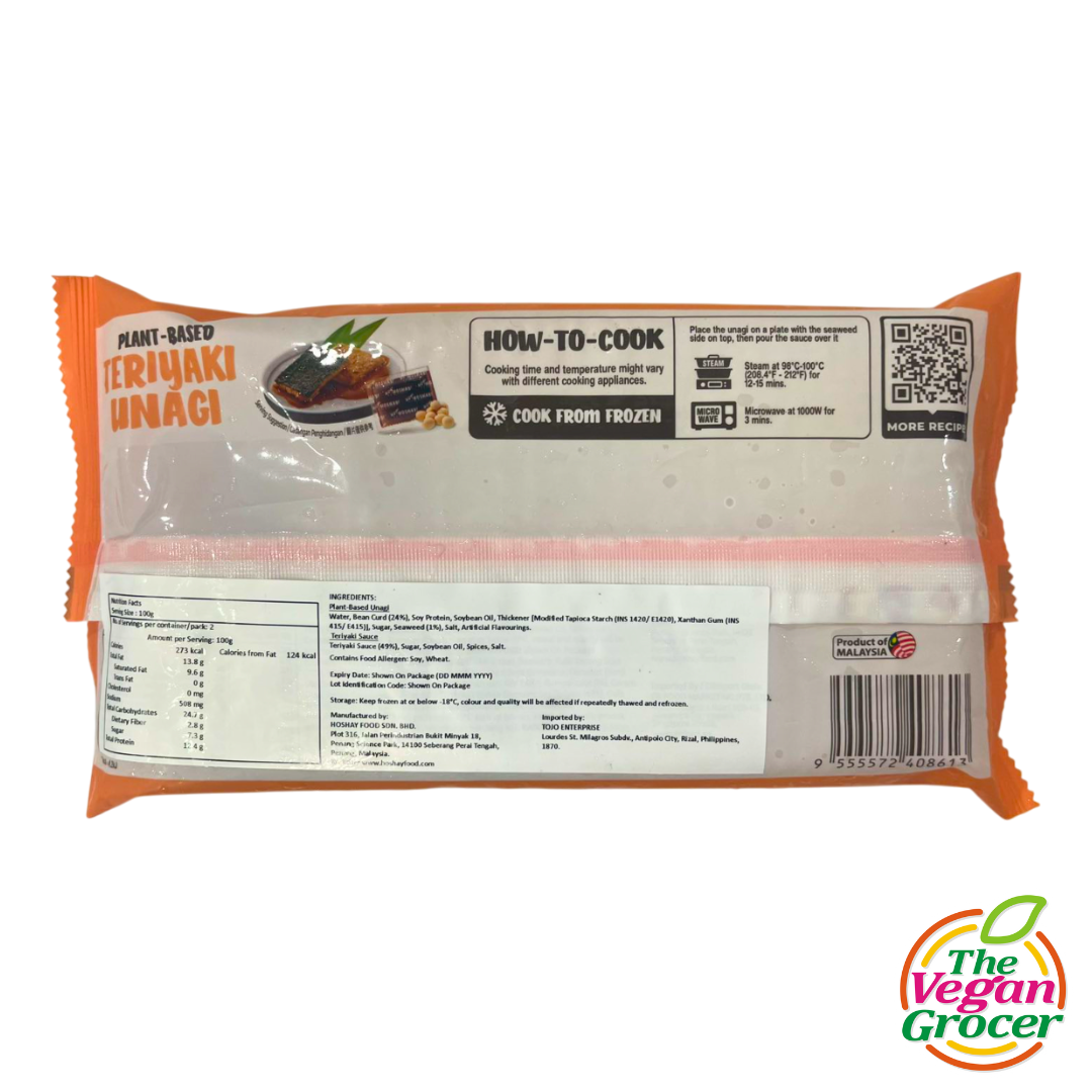 Hoshay Plant-based Teriyaki Unagi 200g (allium-free)