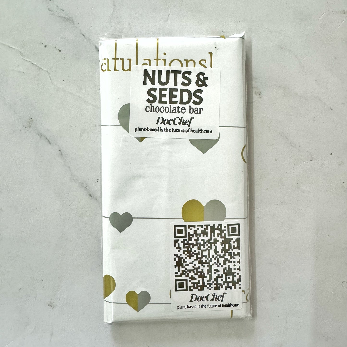 Doc Chef Nuts & Seeds Chocolate Bar 75g (sugar-free)