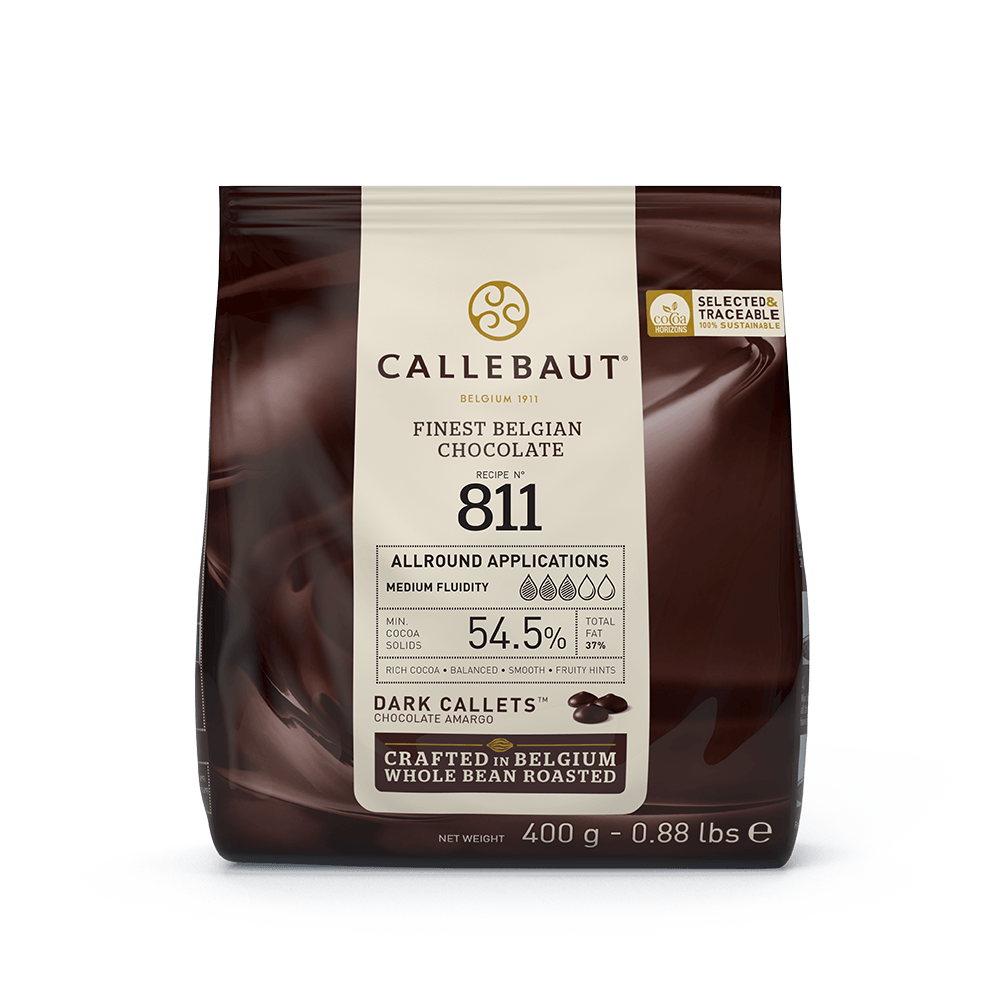 Callebaut Vegan Dark Callets 811 54.5% 400g