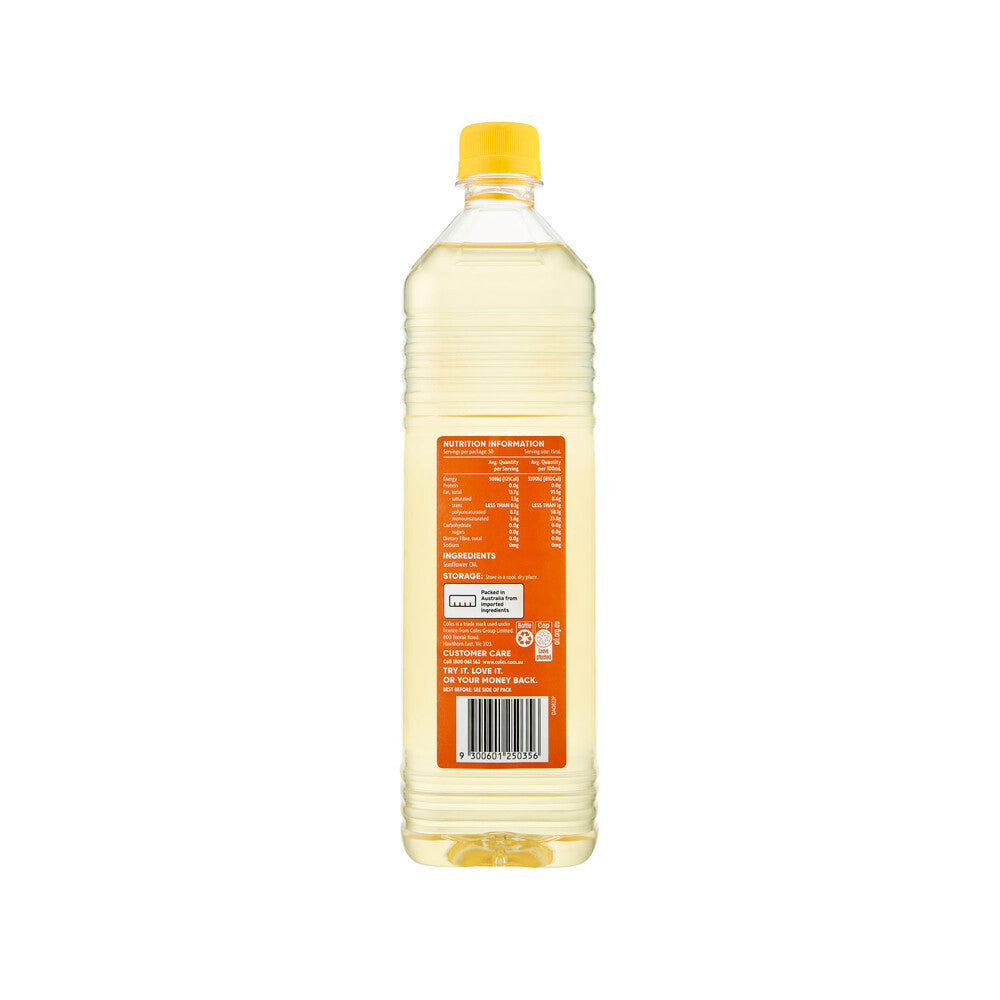 Coles Sunflower Oil 750mL