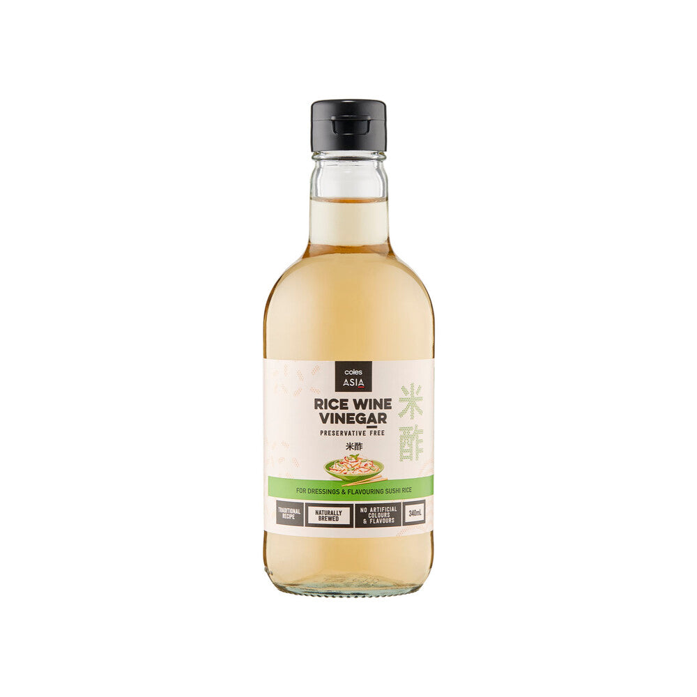 Coles Asia Rice Wine Vinegar 340mL