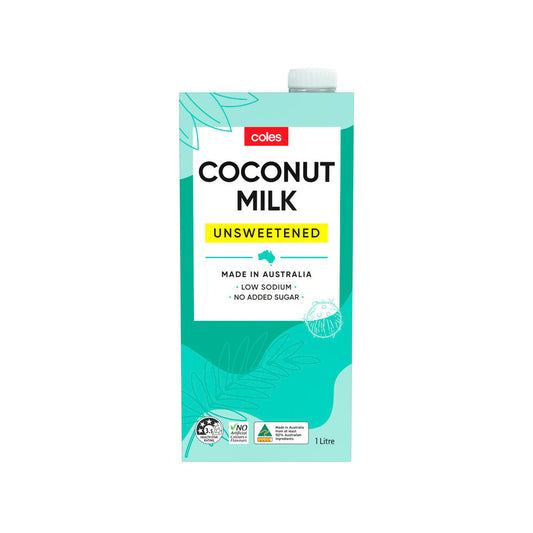 Coles Coconut Milk Unsweetened 1L