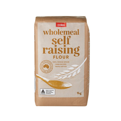 Coles Wholemeal Self Raising Flour 1kg