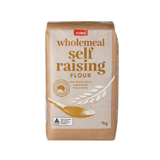 Coles Wholemeal Self Raising Flour 1kg