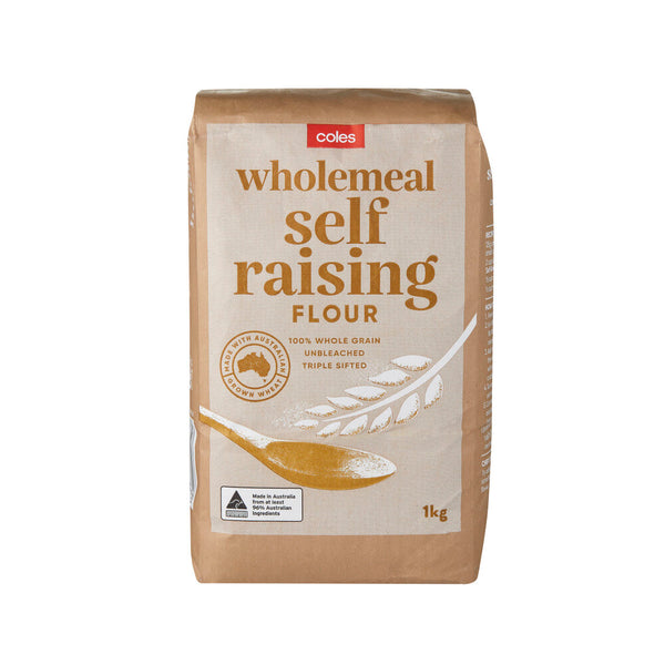 Coles Wholemeal Self Raising Flour 1kg – The Vegan Grocer Ph