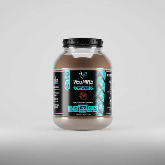 Vegains Soy-free Deep Chocolate Protein Powder 474g