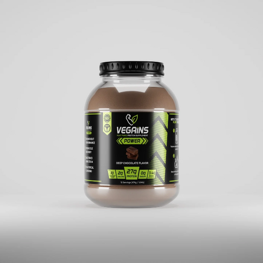 Vegains Power Deep Chocolate Protein Powder 474g