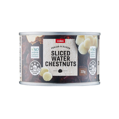 Coles Sliced Water Chestnuts 225g