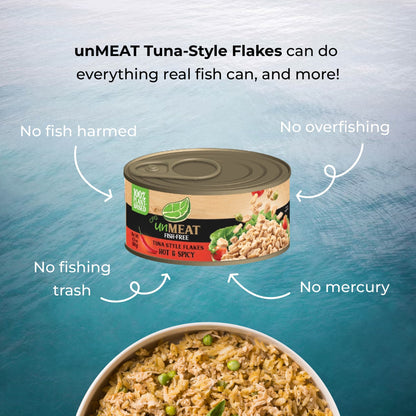 Unmeat Fish-free Tuna Style Flakes Hot & Spicy 180g