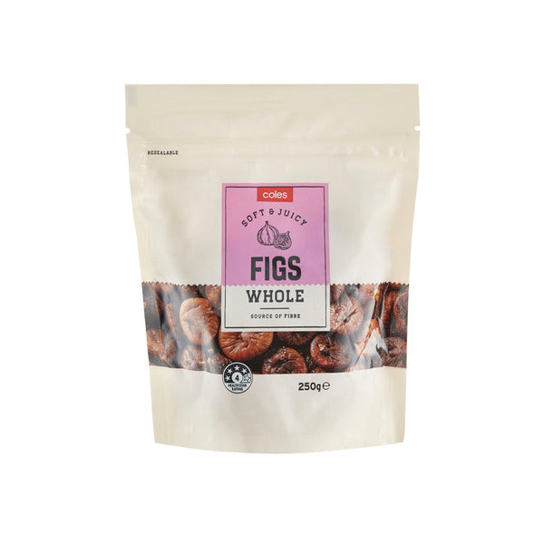 Coles Soft And Juicy Figs Whole 250g