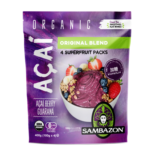 Sambazon Organic Acai Berry Superfruit Packs Original Blend 400g (100g x 4)