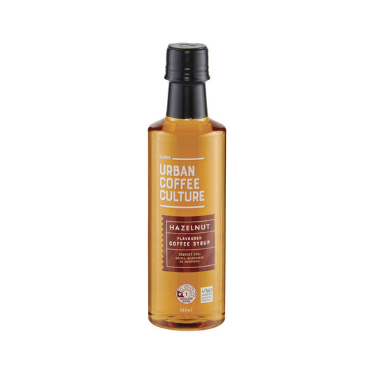 Coles Urban Coffee Culture Hazelnut Coffee Flavored Syrup 360mL