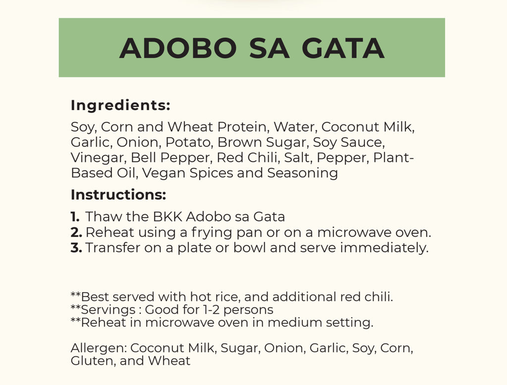 BKK Vegan Adobo sa Gata 300g