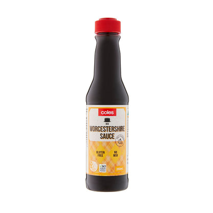 Coles Vegan Worcestershire Sauce 250mL (gluten-free)