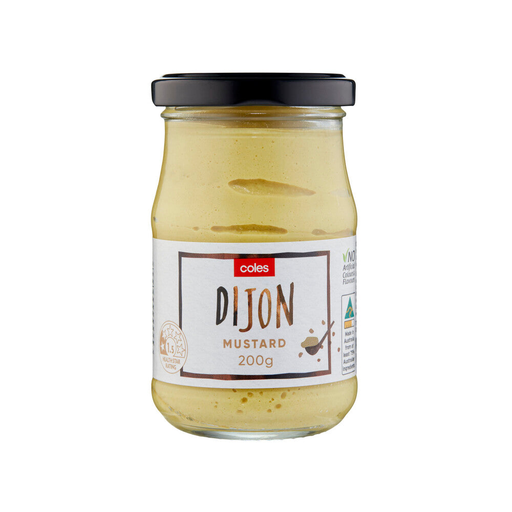 Coles Vegan Dijon Mustard 200g