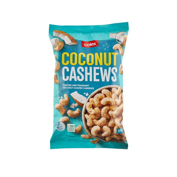 Coles Coconut Cashews 200g