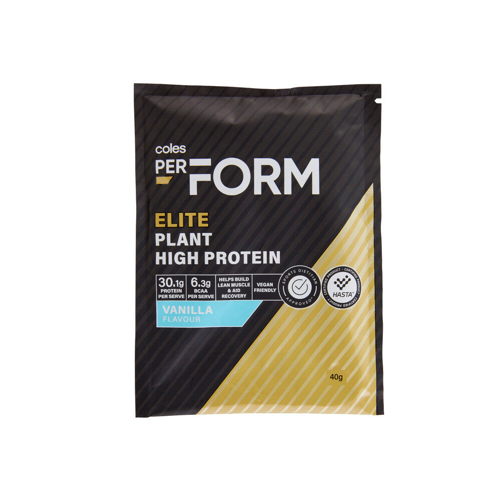 Coles Perform Elite Plant High Protein 40g