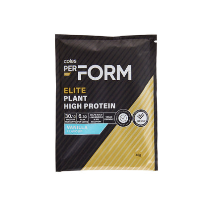 Coles Perform Elite Plant High Protein 40g