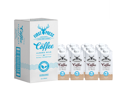 First Press Iced Coffee Almond Milk 350mL (gluten-free, sugar-free)