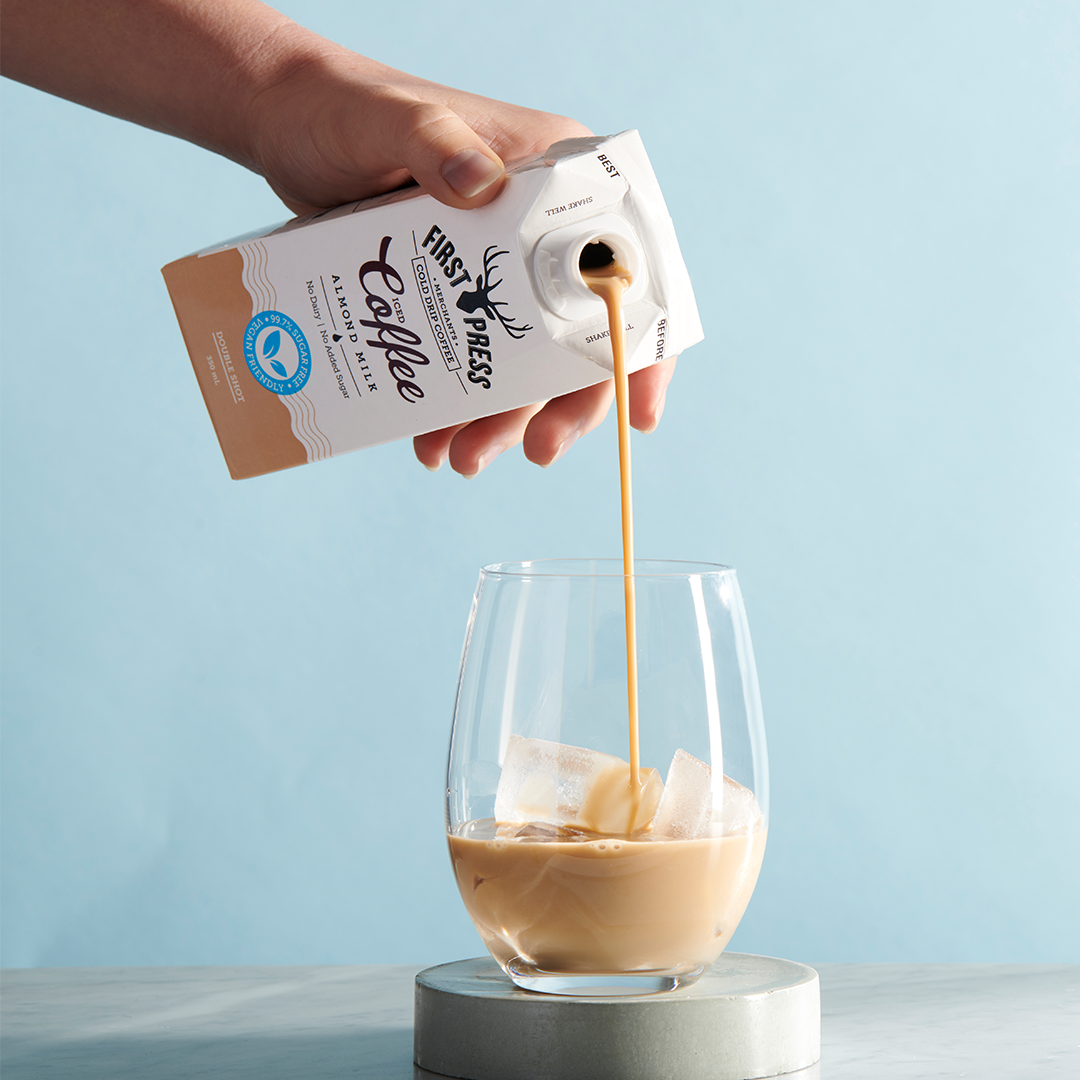 First Press Iced Coffee Almond Milk 350mL (gluten-free, sugar-free)