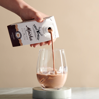 First Press Vegan Iced Mocha Almond Milk 350mL (gluten-free, refined sugar-free)