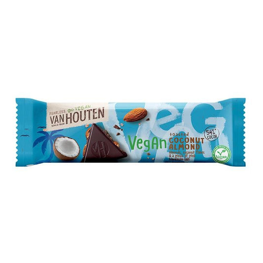 Van Houten Vegan Coconut Almond  Chocolate Bar 45g