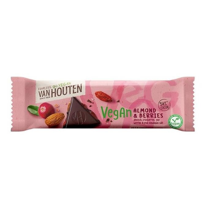 Van Houten Vegan Almond & Berries Chocolate Bar 45g