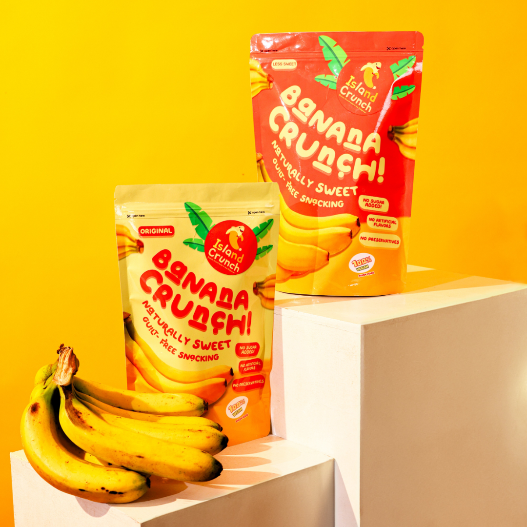 Island Crunch Banana Crunch 65g - Less Sweet