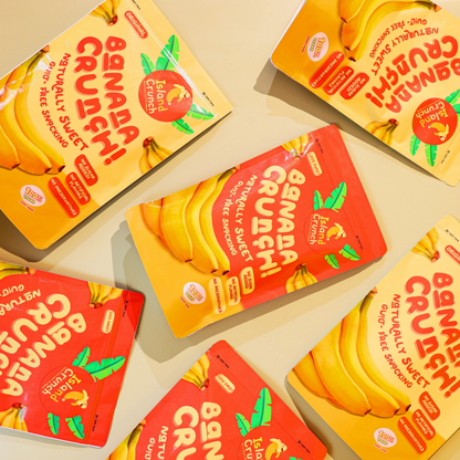 Island Crunch Banana Crunch 65g - Less Sweet