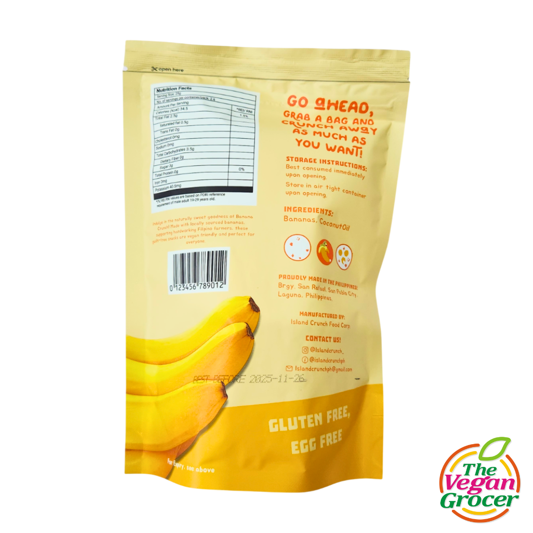 Island Crunch Banana Crunch 65g - Original