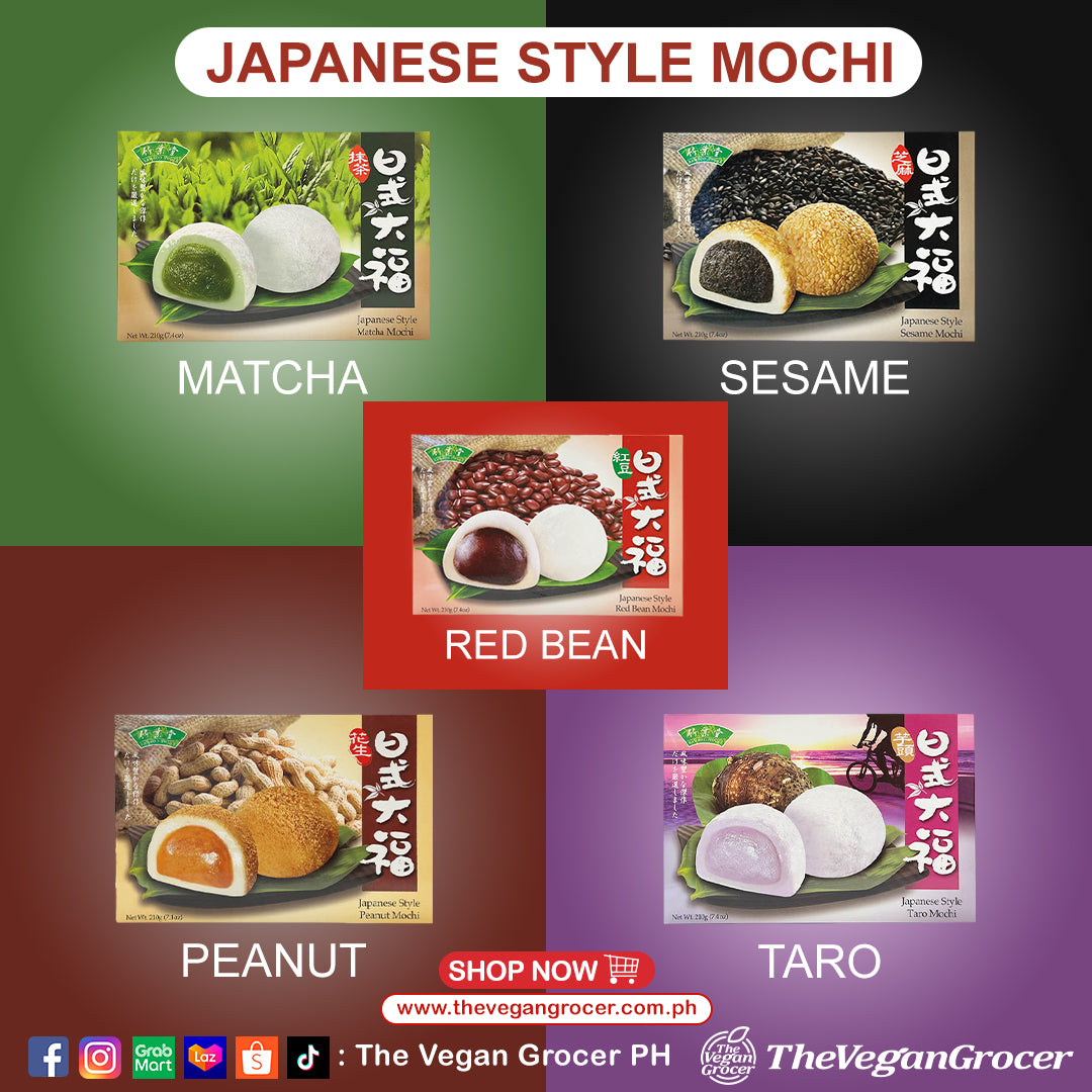 Japanese Style Vegan Sesame Mochi 210g 6s