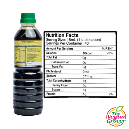 Kikkoman Naturally Brewed Less Salt Soy Sauce 600mL
