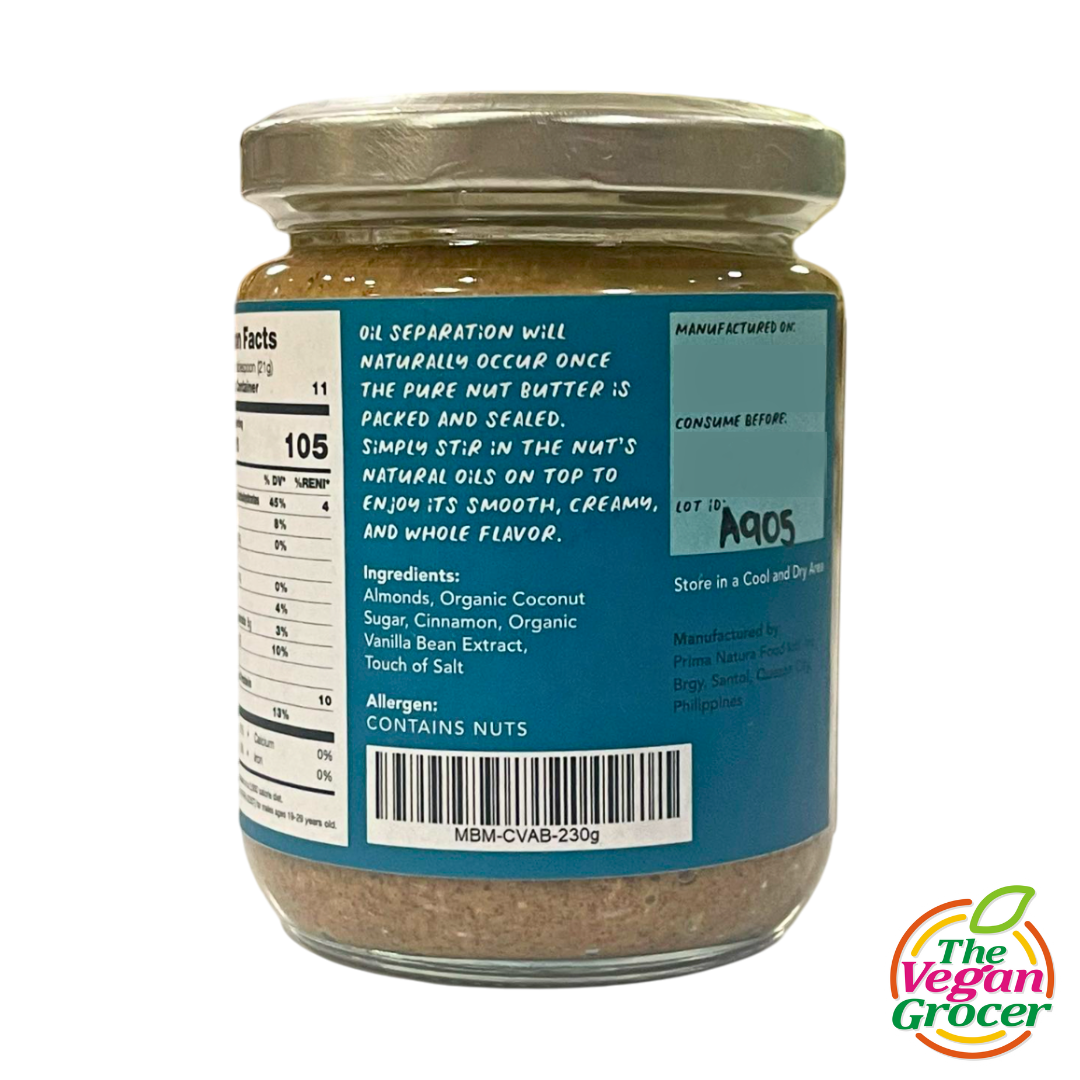 Made by Maxine Cinnamon Vanilla Almond Butter 230g
