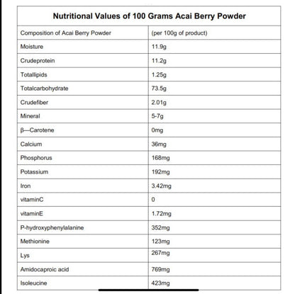 TVG Acai Powder 100g